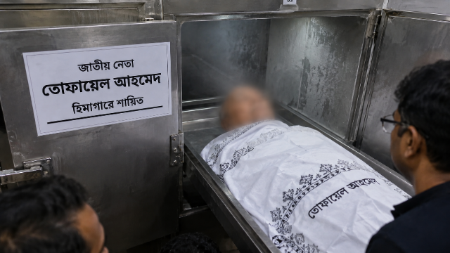 বাঙালীর বীর জাতীয় প্রবীন নেতা তোফায়েল আহমেদ এখন হিমাগারে